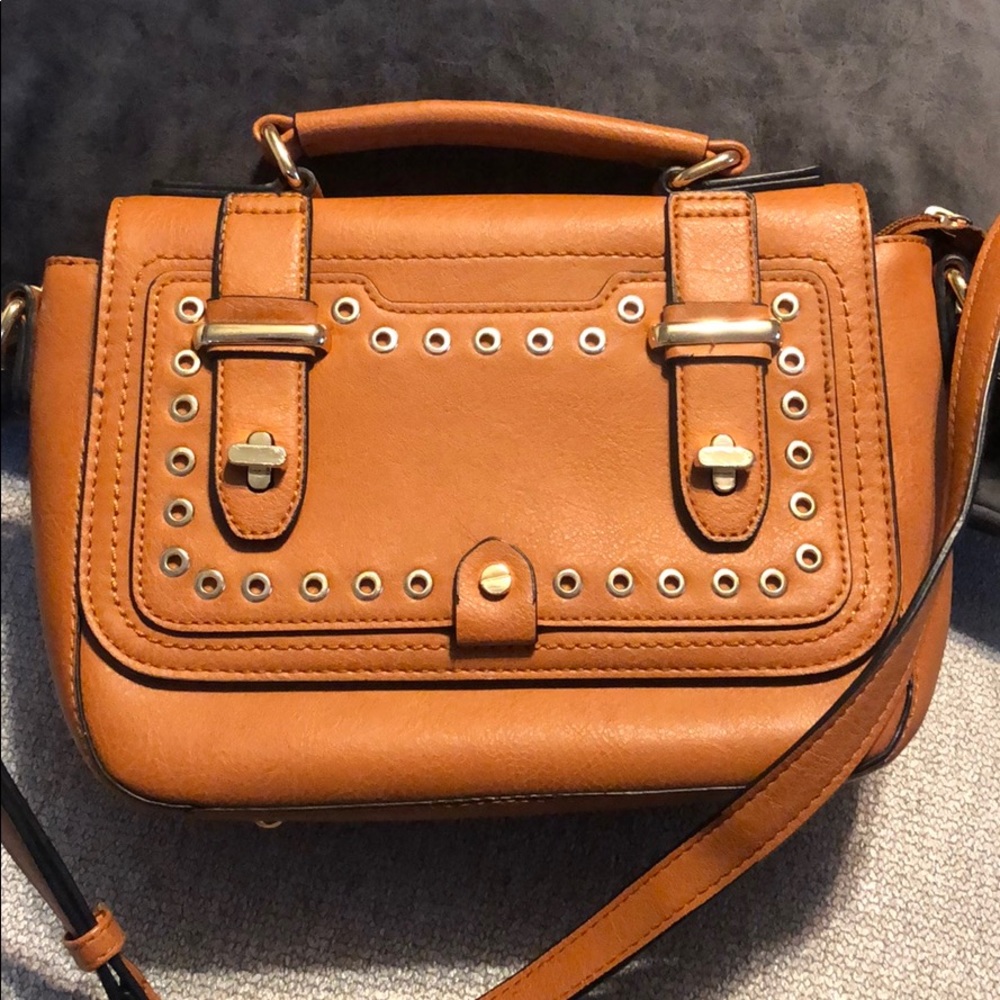 Brown Genuine Leather Purse Handbag Shoulder Bag